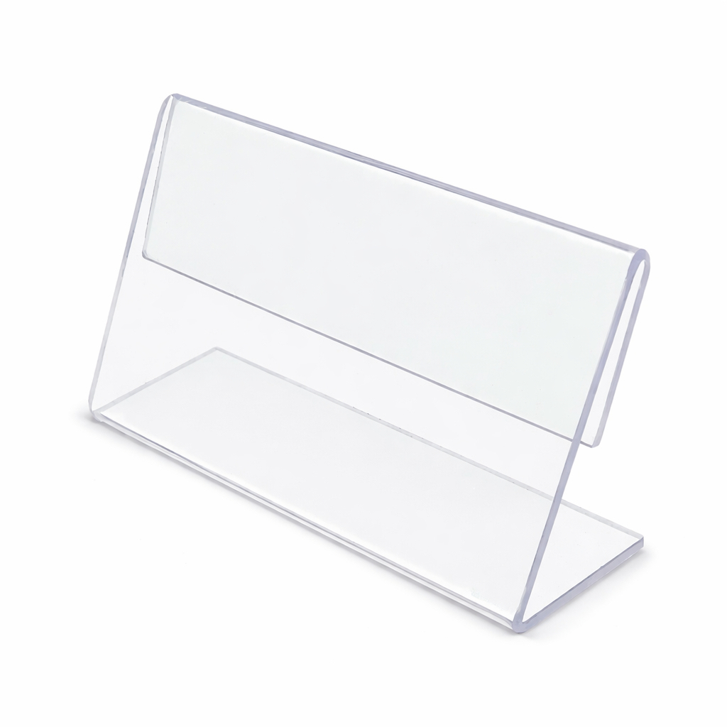 Kit Porta Etiqueta Display Mesa Acrílico Cristal 2mm 6x4 em Oferta na Shopee