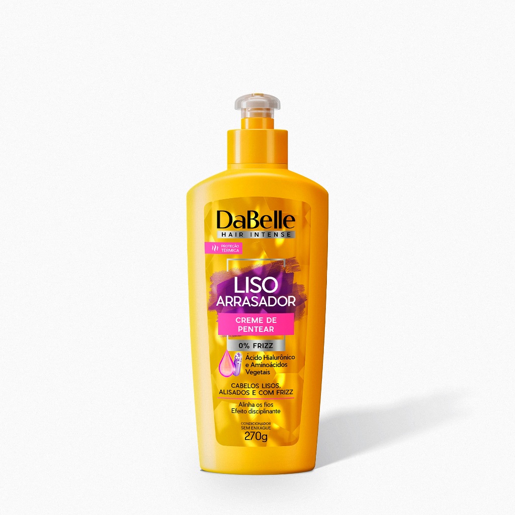 Creme de Pentear Liso Arrasador - DaBelle Hair 270g em Oferta na Shopee