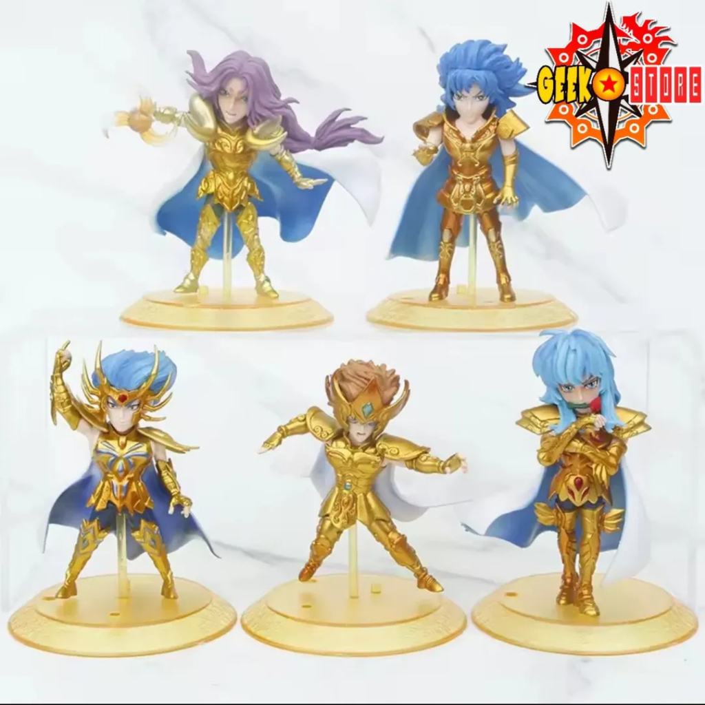 Action figure os cavaleiros do zodiaco anime cavaleiros de ouro saint seiya lost canvas