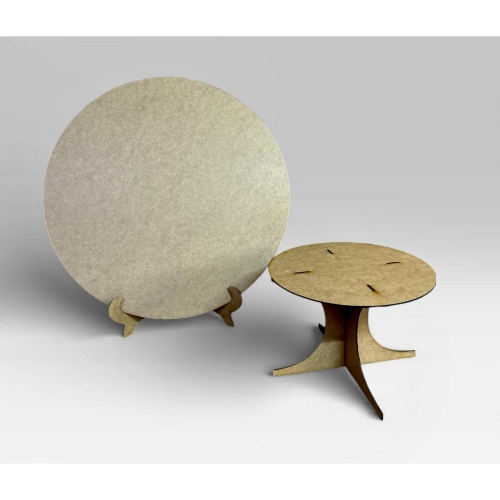 Mini Painel Redondo MDF 50cm - Versátil e Compacto, Fácil de Personalizar com boleira em Oferta na Shopee