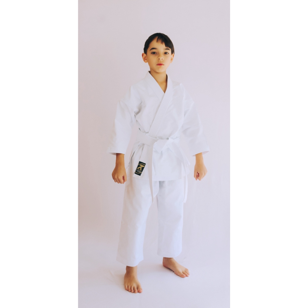 Kimono Karatê Branco Brim Heavy - Modelo Reforçado de Algodão | Adulto e Infantil