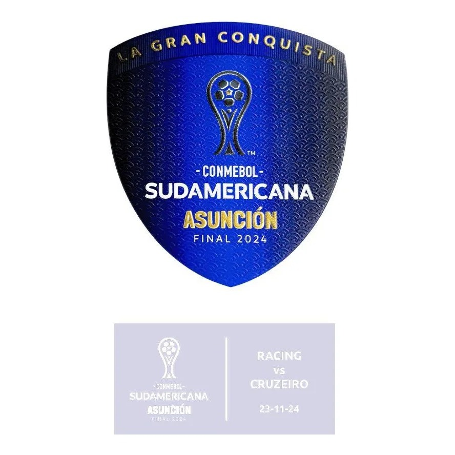Patch Final Sul Americana 2024 Racing X Cruzeiro - Oficial