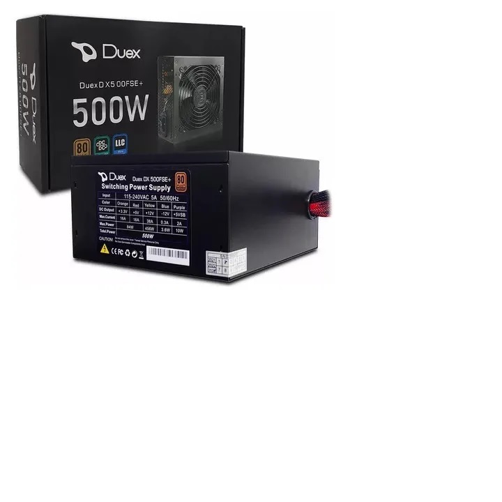 Fonte Duex 500FSE+, 500W, 80 Plus Bronze, PFC Ativo, DX 500FSE+