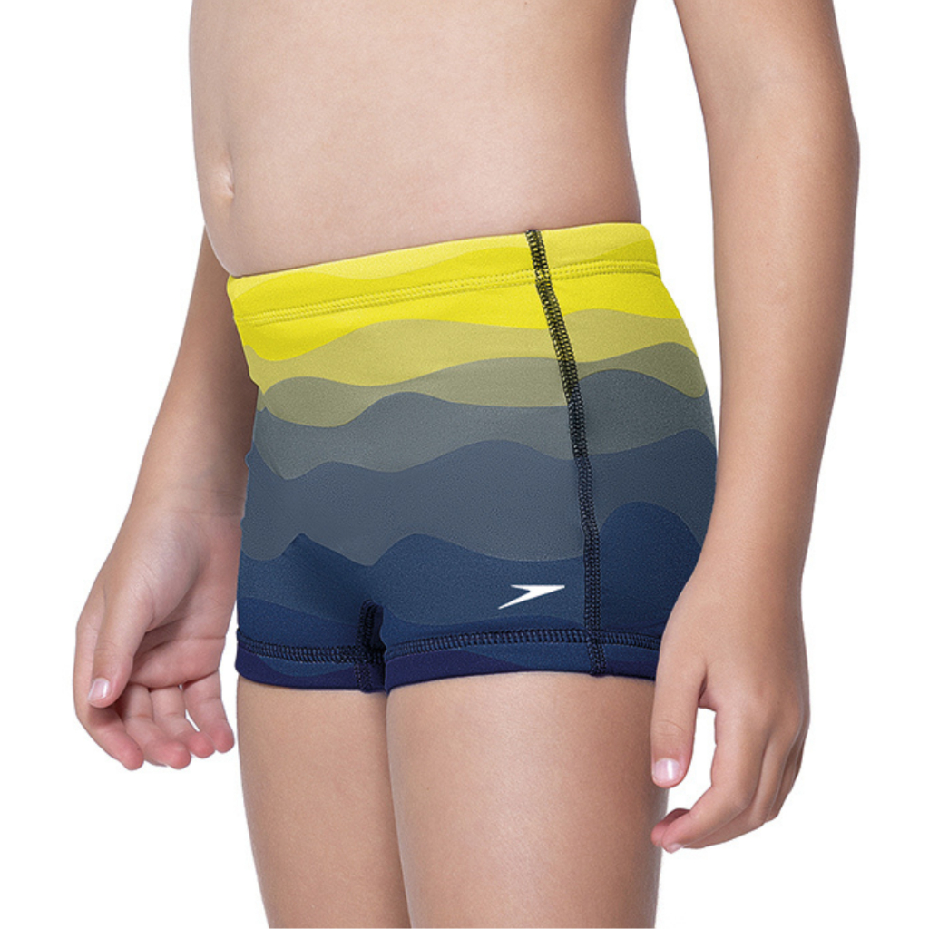 Sunga Boxer Infantil Waves Speedo - AMARELO