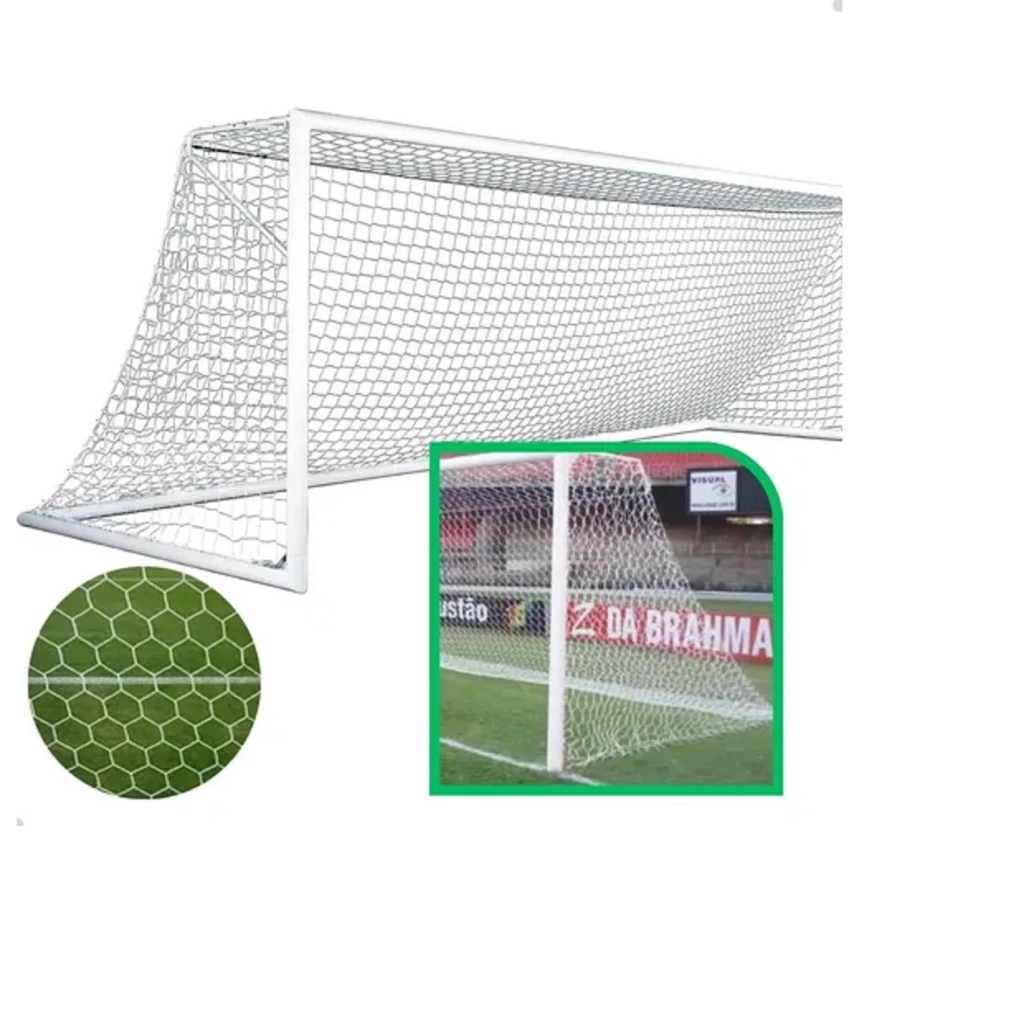 Rede De Futebol Campo Fio 4mm Tradicional Véu