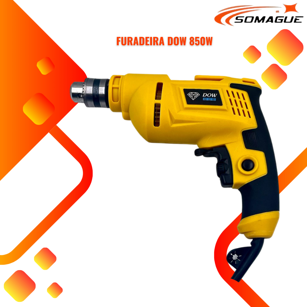 Furadeira 850W Mandril Chave 10 mm em Oferta na Shopee