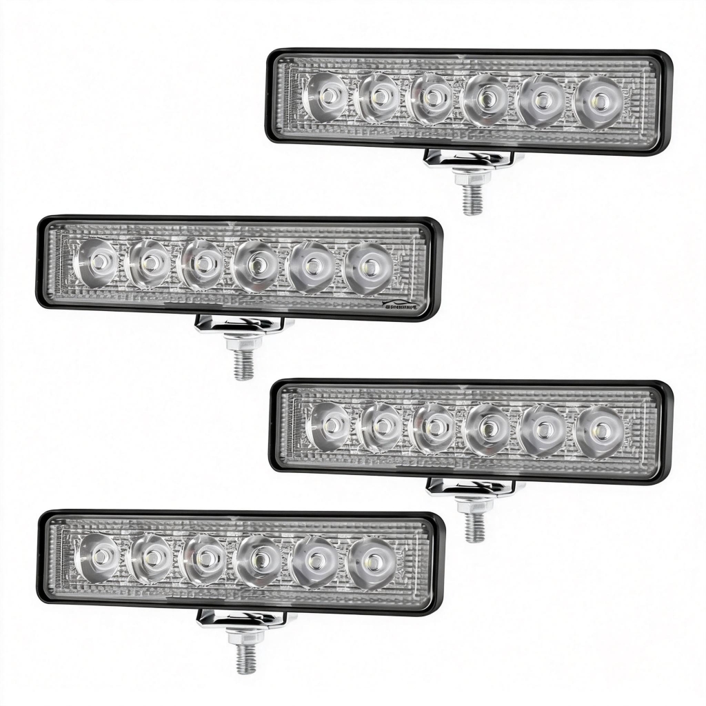 Kit 4 Farol Milha Auxiliar 18w Off Road Moto Carro Gzd118
