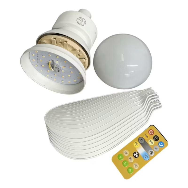 Ventilador de teto Com Luz 3 em 1 com  Controle Remoto Bivolt LED 110V-220V