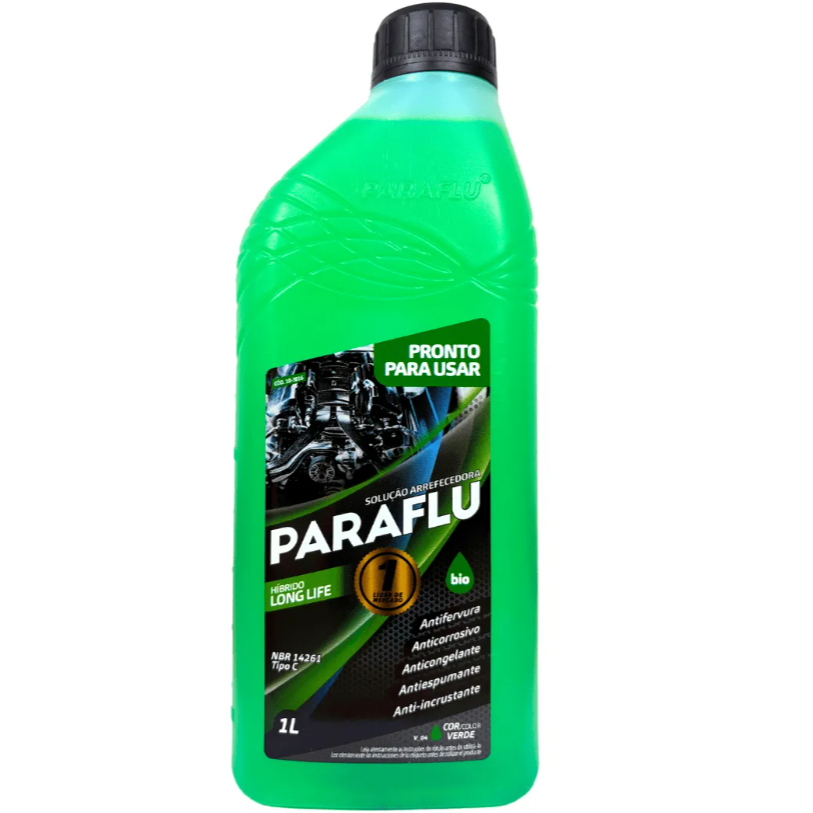 Aditivo Radiador Paraflu 1 Litro Hibrido VERDE Long Life Pronto para uso 103016 em Oferta na Shopee