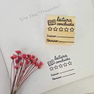 CARIMBO LIVROS AVALIAÇÃO 4x4cm em Oferta na Shopee