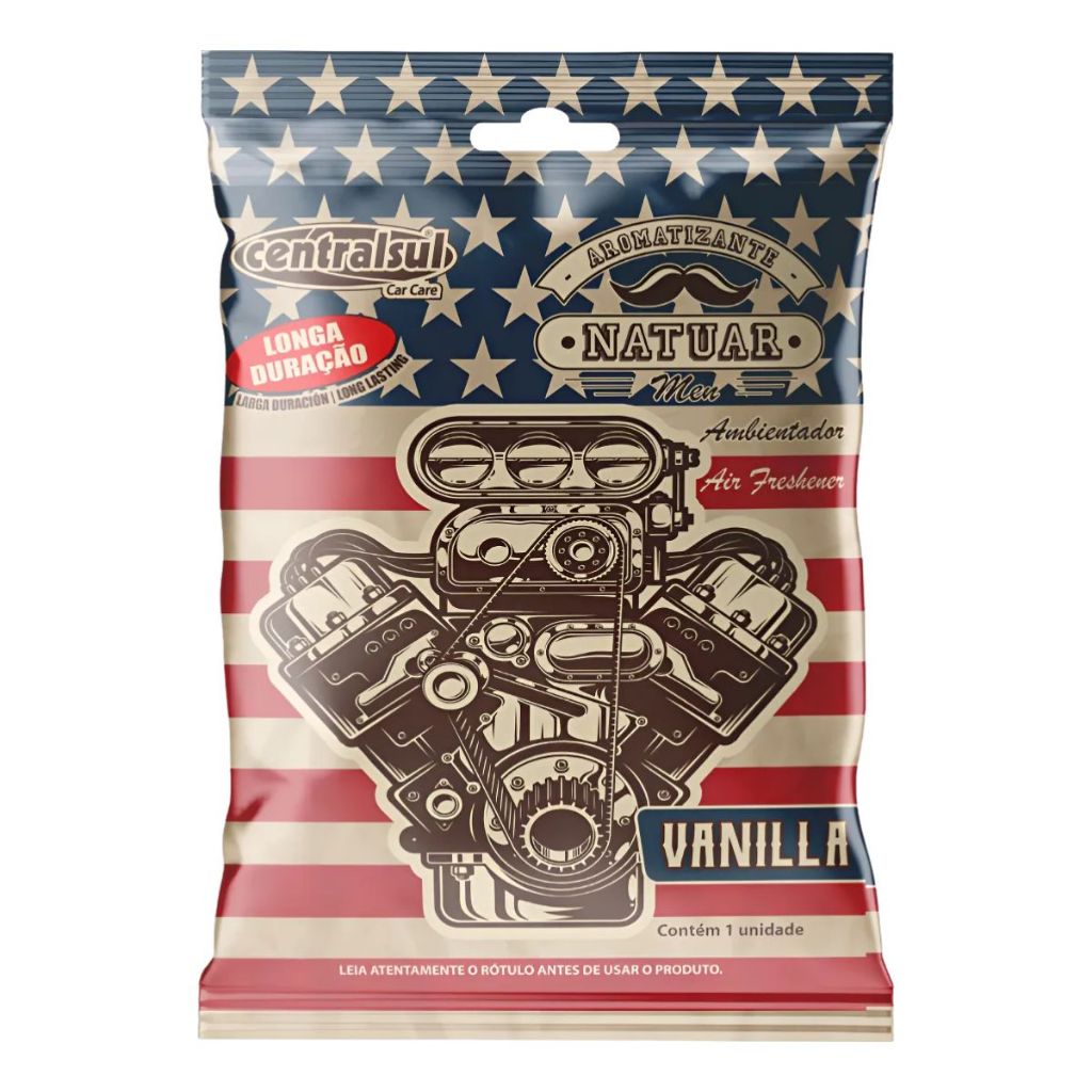 AROMATIZANTE MINIATURA MEN CENTRALSUL VANILLA — imagem 2 de 2