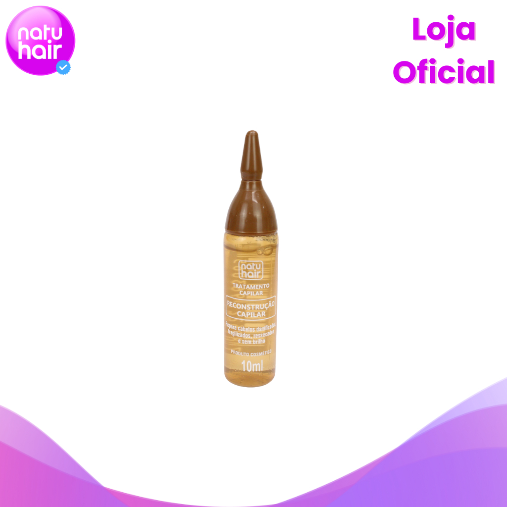 Ampola de Tratamento Capilar Reconstrução Natuhair 10ml - (Unidade)
