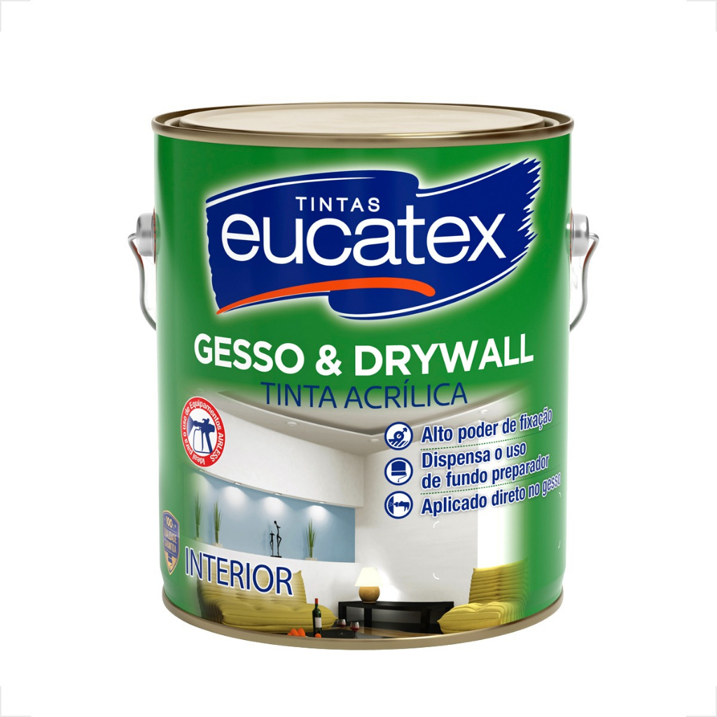 Fundo Gesso E Drywall Interno Branco 3,6l - Eucatex