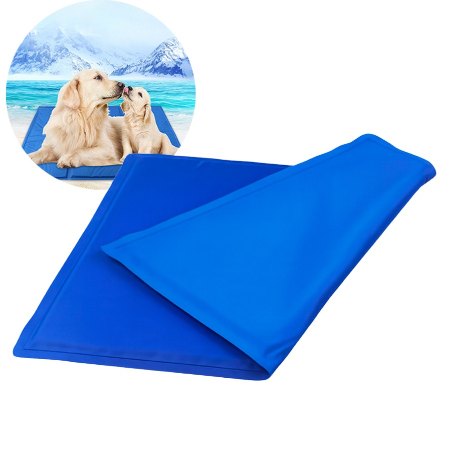 Tapete Gelado Refrescante Para Pet Cachorro Gato Cão Grande 50x90cm/50x65cm Durável em Oferta na Shopee