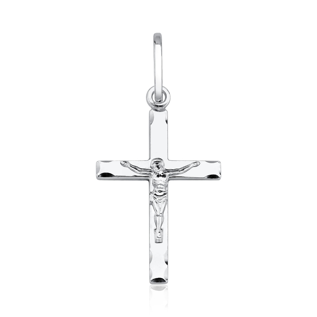 Pingente Cruz com Cristo Prata 925