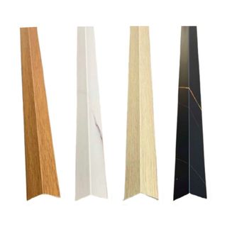 Kit com 3 Cantoneiras WPC Freijó 96cm – Acabamento para Painel Ripado de Parede