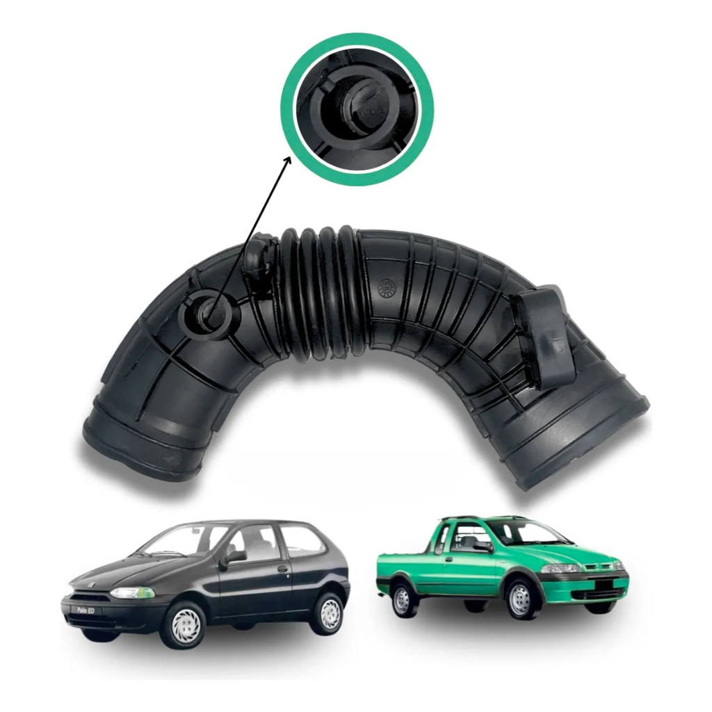 Mangueira Filtro de Ar TBI Palio 1.5 8V 1995 a 2004 MPI Siena Strada Weekend