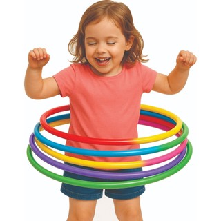 10 Bambolê Para Criança Pequena Arco 42cm Colorido Brinquedo Recreação
