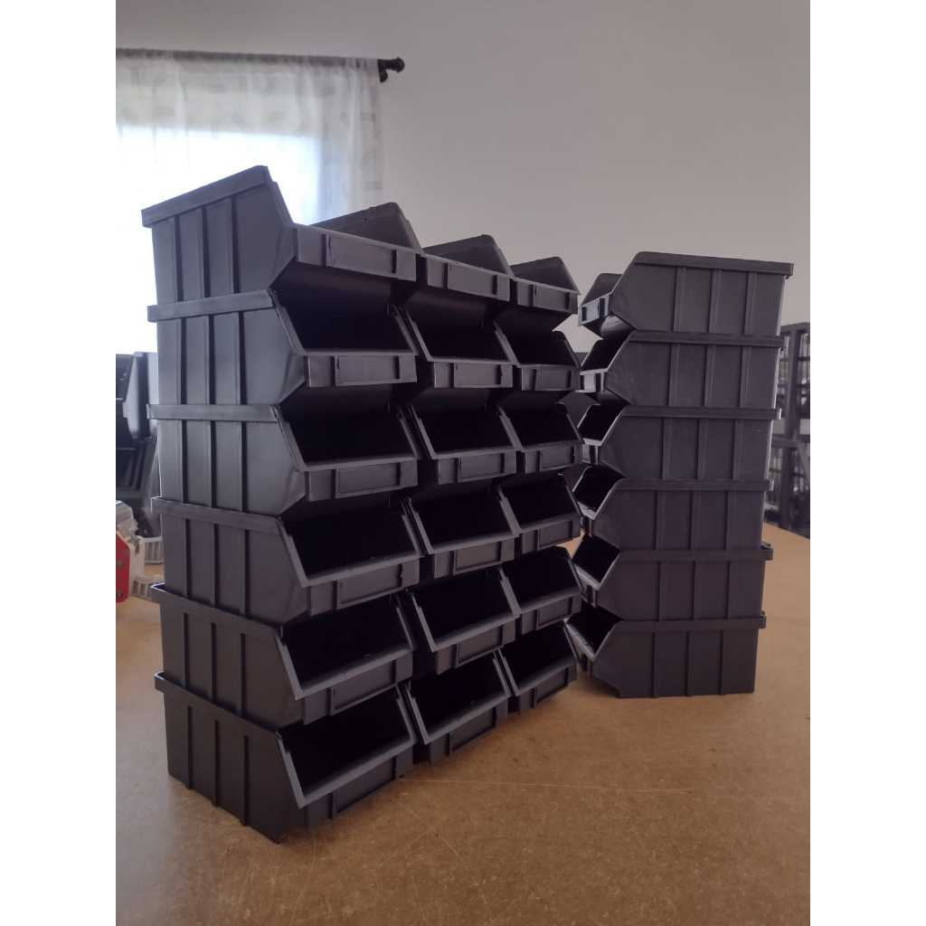 Kit Gaveteiro Organizador Nº 3 24 Peças Caixa Parafusos Prateleira Plástico Bin em Oferta na Shopee