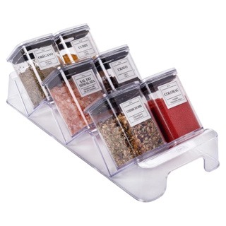 Jogo Porta Condimentos Organizador De Temperos Acrílico Tampa Hermética Conjunto Empilhável em Oferta na Shopee