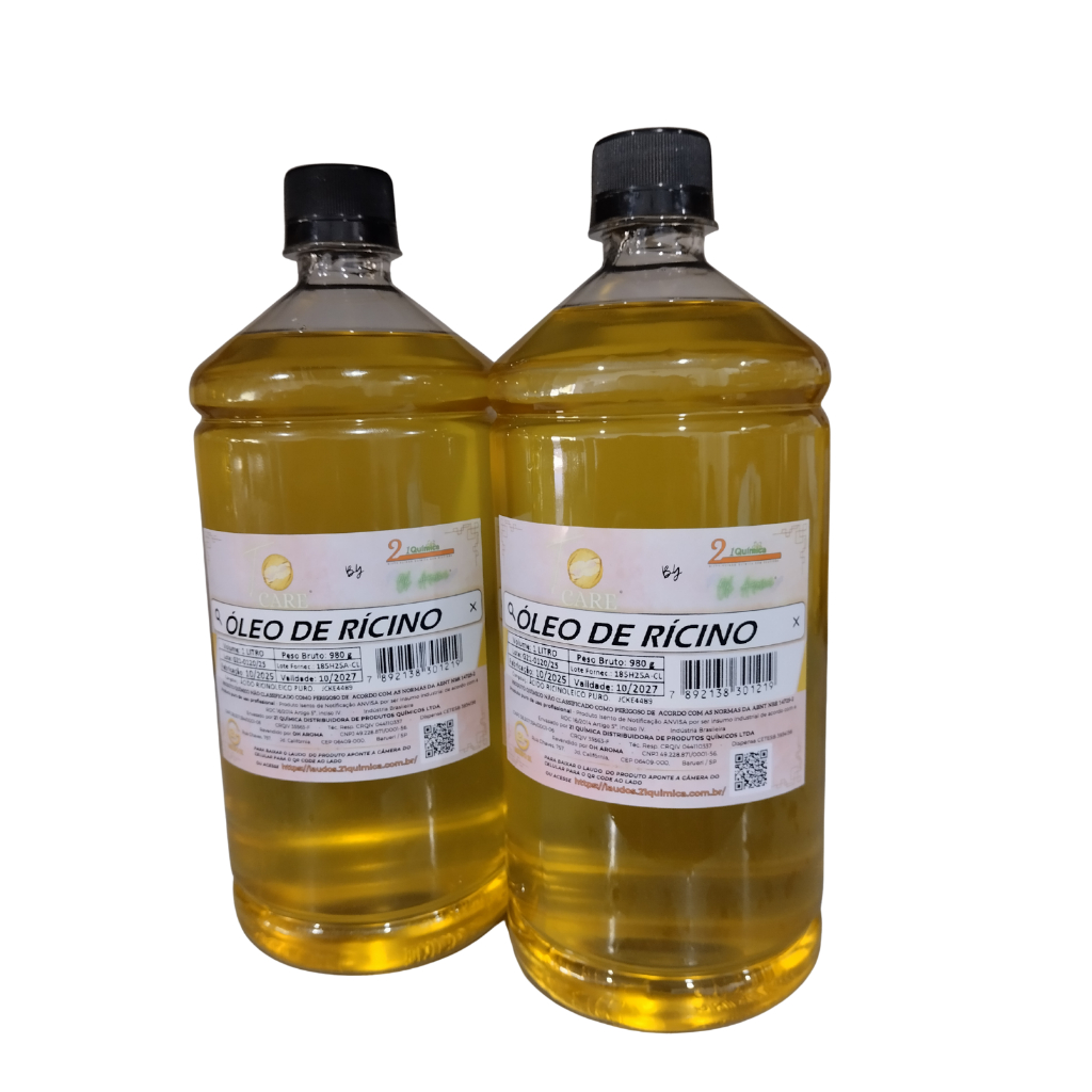 Óleo de Rícino - 2 litros - para Cílios e Sobrancelhas Mais Definidas 100% Natural de Primeira Qualidade