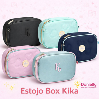 Estojo Kika Box Escolar com Divisórias em Oferta na Shopee
