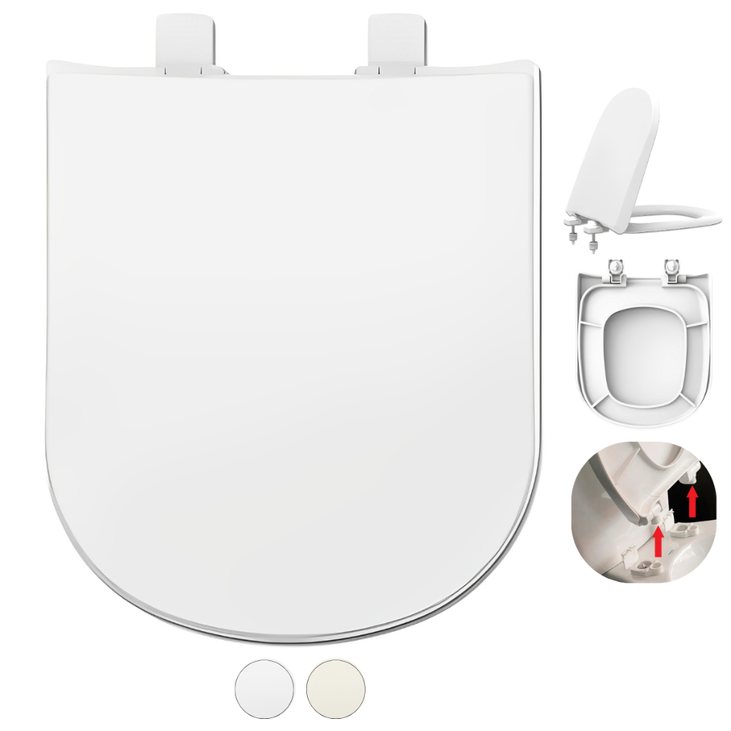 Tampa de Vaso Assento Vogue para Bacia Deca Retira Fácil 1.6gpf 6.0Lpf