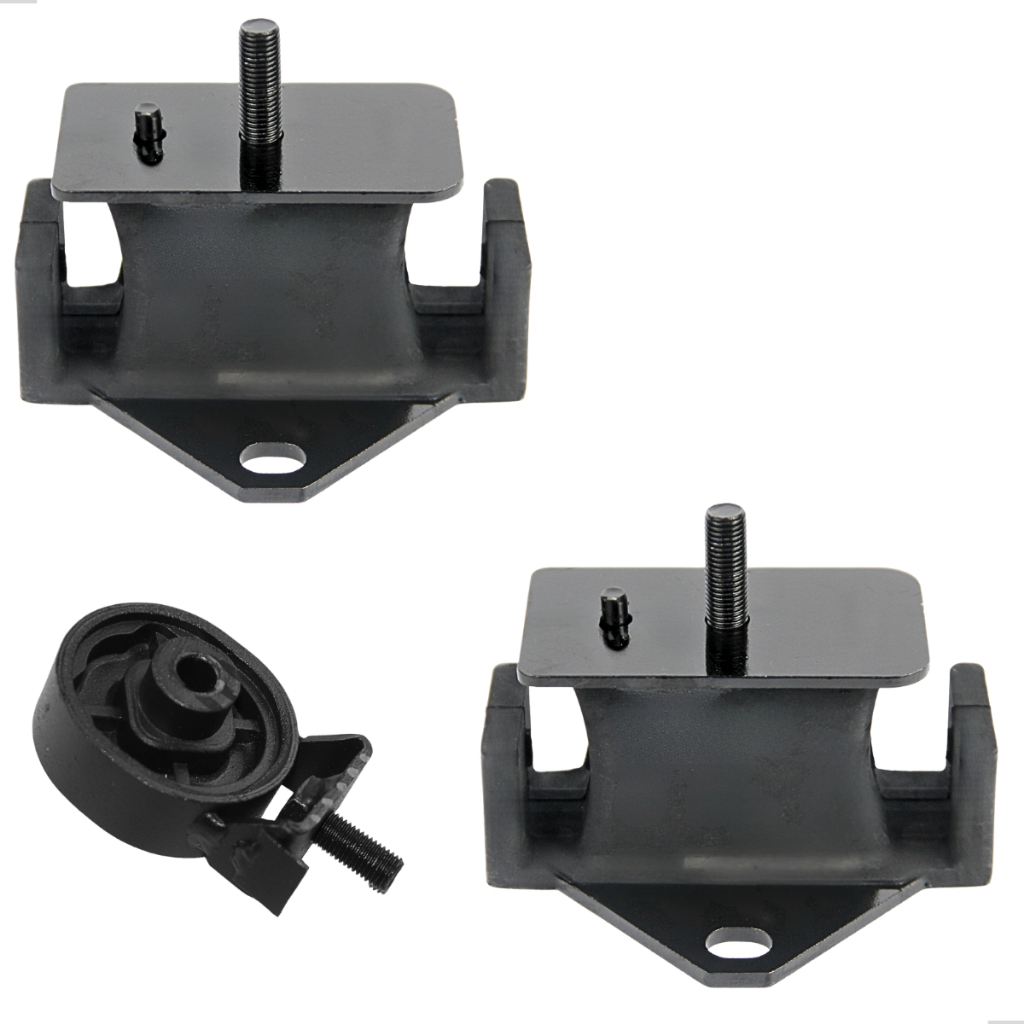 Kit 3 Coxim Calço Motor e Câmbio Caixa Tração L200 Triton 2007 a 2019 Pajero Dakar 2009 a 2019