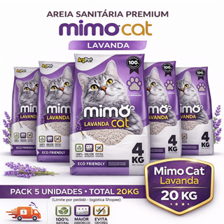 Areia Mimo Cat Lavanda 4kg – Mais Absorção e Controle de Odores que Areias Comuns em Oferta na Shopee