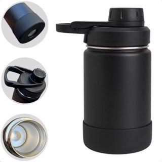 Garrafa Térmica 350ml com bota De Silicone Protetora Copo Termico para Cafe Bebidas geladas em Oferta na Shopee