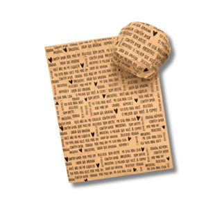 Papel Acoplado Kraft Para Lanche Hamburguer - 1000 Unds em Oferta na Shopee