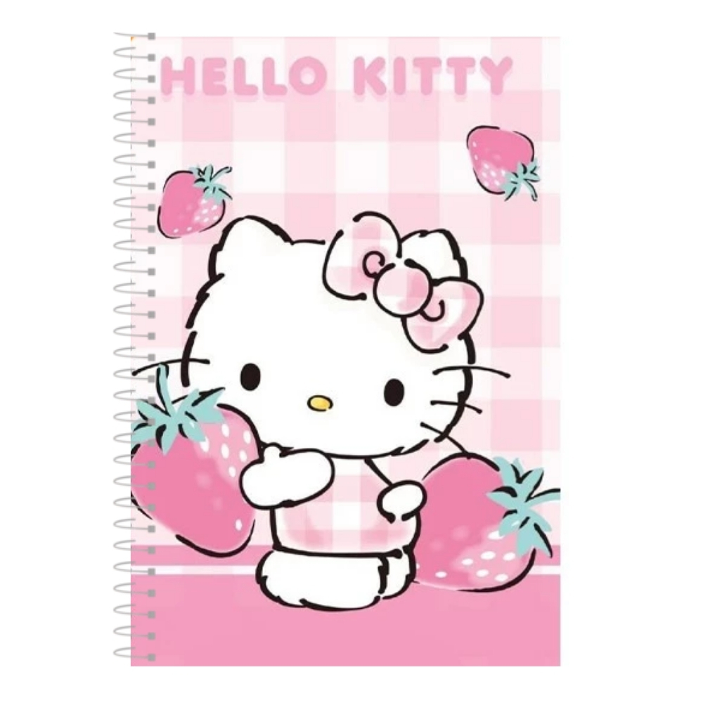 Caderno Hello Kitty Kuromi My Melody Sanrio 1, 10 ou 20 matérias em Oferta na Shopee