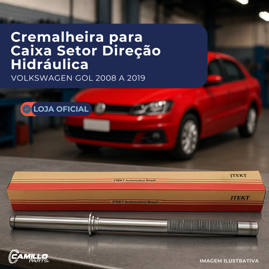 Cremalheira Caixa Direção Hidráulica Original Jtekt Volkswagen Polo Fox Gol Saveiro Voyage em Oferta na Shopee