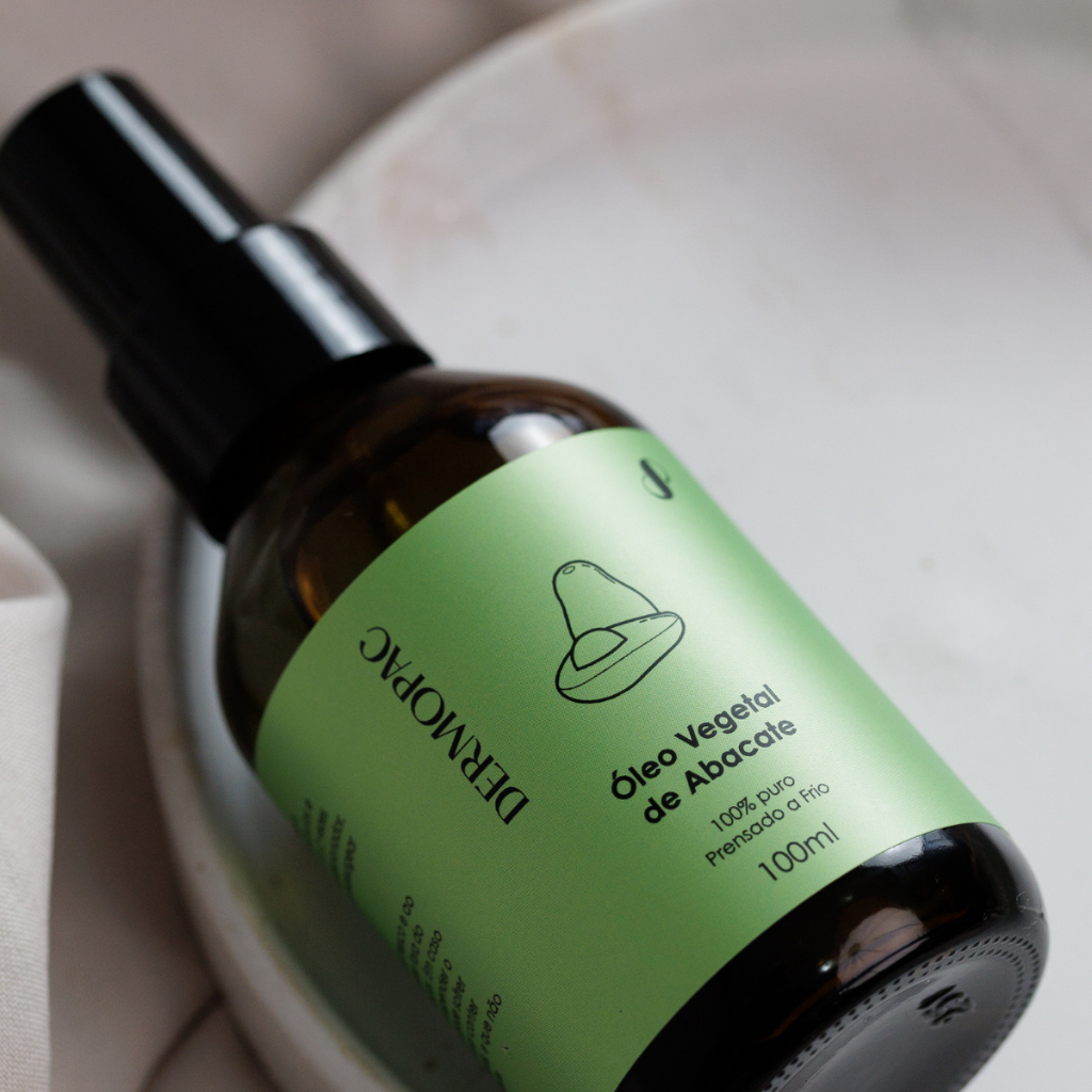 Óleo Vegetal de Abacate 100% Puro e Natural Pele Tratamento Facial Coporal Capilar Anvisa Dermopac em Oferta na Shopee