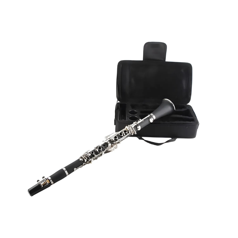 Clarinete Shelter Bb Sib 17 Chaves Abs Profissional Com Case