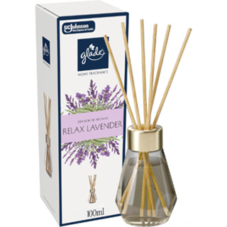 Glade Aromatizador de Ambiente, Difusor Aroma Relax Lavender Lavanda e Sândalo, 100ml e 6 Varetas em Oferta na Shopee