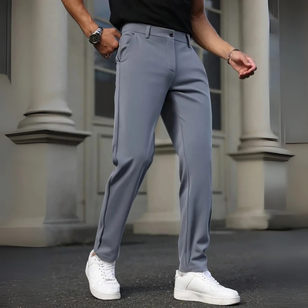 Calça Social Masculina Alfaiataria Premium Lycra Tech Comfort Premium Elastano Poliamiada Importada Slim Fit em Oferta na Shopee