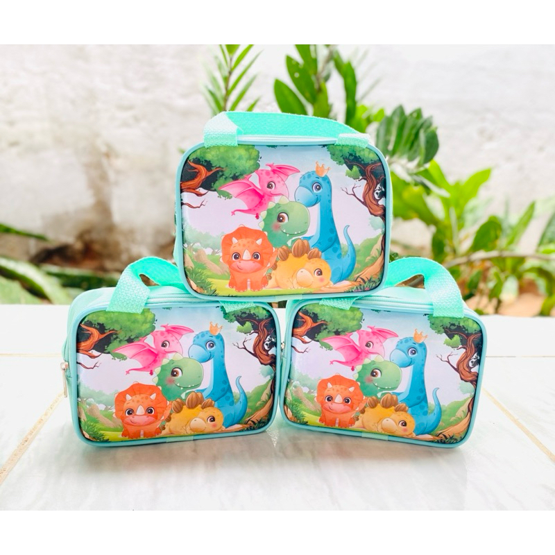 Bolsinha Dinossauro Baby Personalizada Com Nome e Idade - Lembrancinha de aniversário infantil