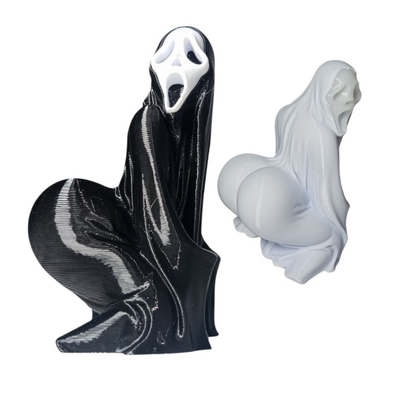 Boneco GHOSTFACE FANTASMA TRASEIRO EXAGERADO! 👻 Presente Divertido Enfeite Decorativo Criativo
