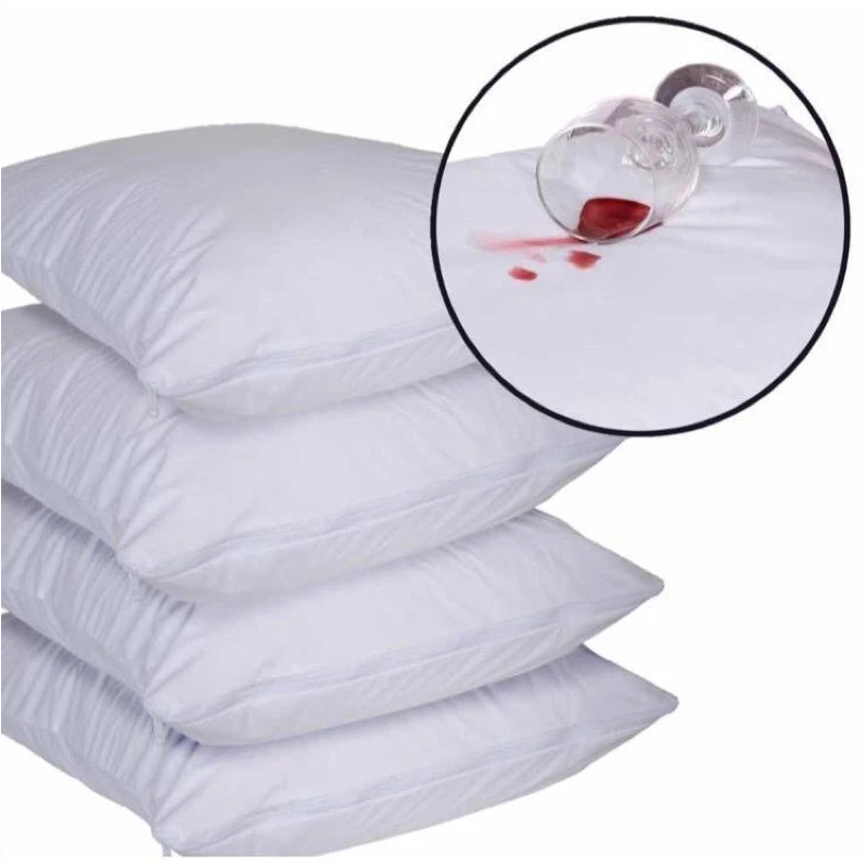 Kit 4 fronha impermeável anti - ácaro Cor Branco com zíper 70cm x 50cm Promoção