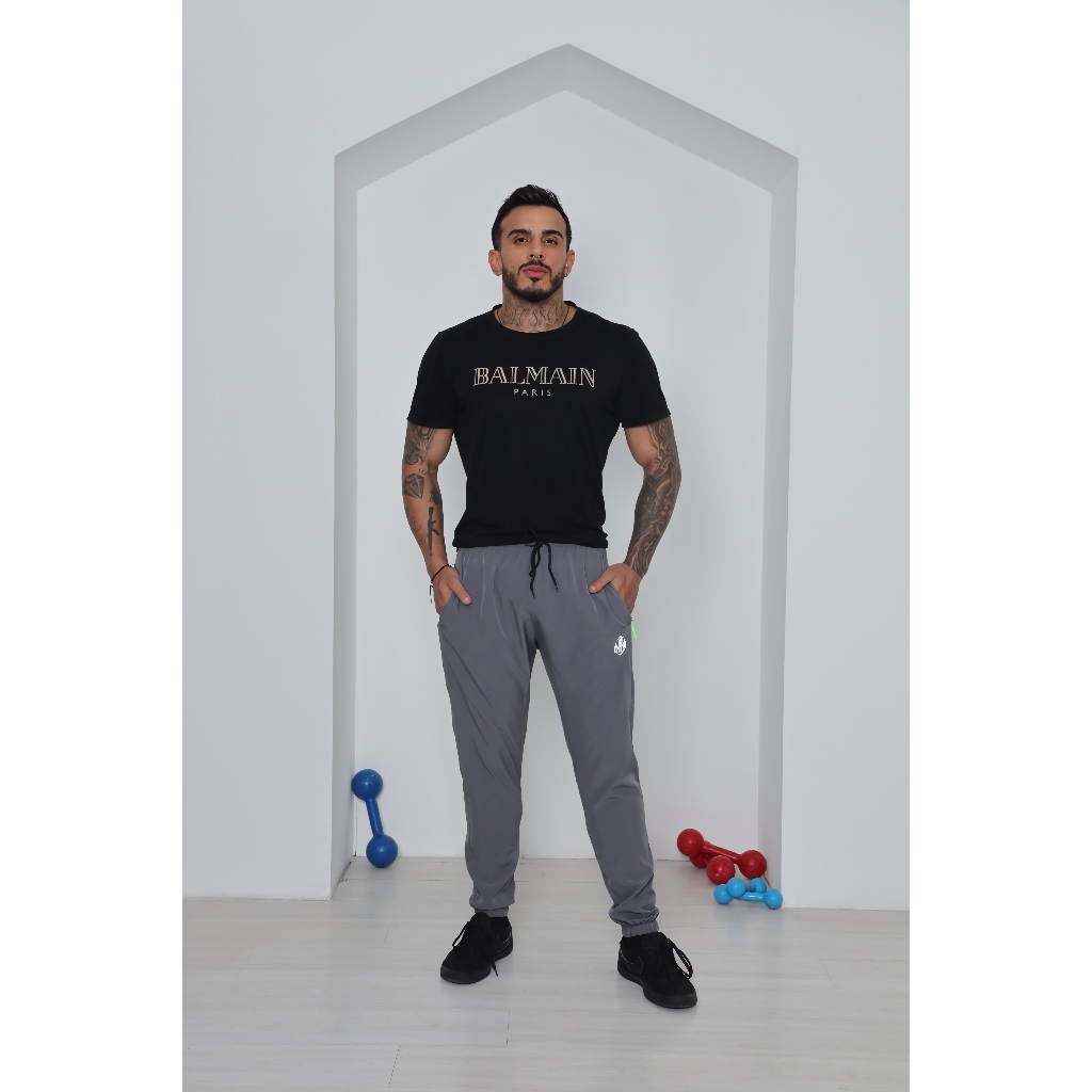 Calça Jogger Masculino Tactel Com Elastano Para Treino  Corrida Academia