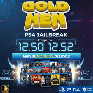 GoldHEN PS4 12.50 12.52 Disco Desbloqueio BD-J - Todas Versões Anteriores em Oferta na Shopee