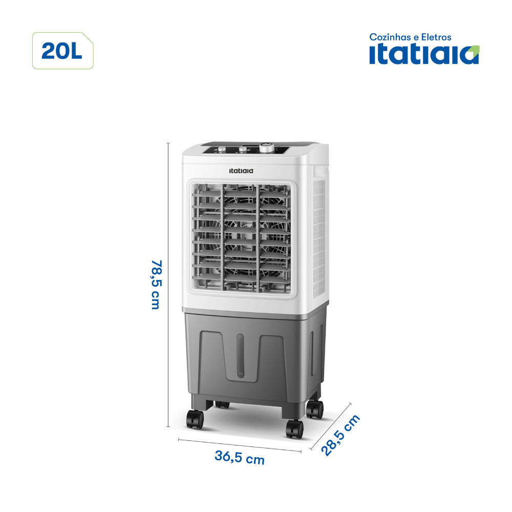 Climatizador de Ar Frio Portátil Itatiaia 20 Litros 4 em 1