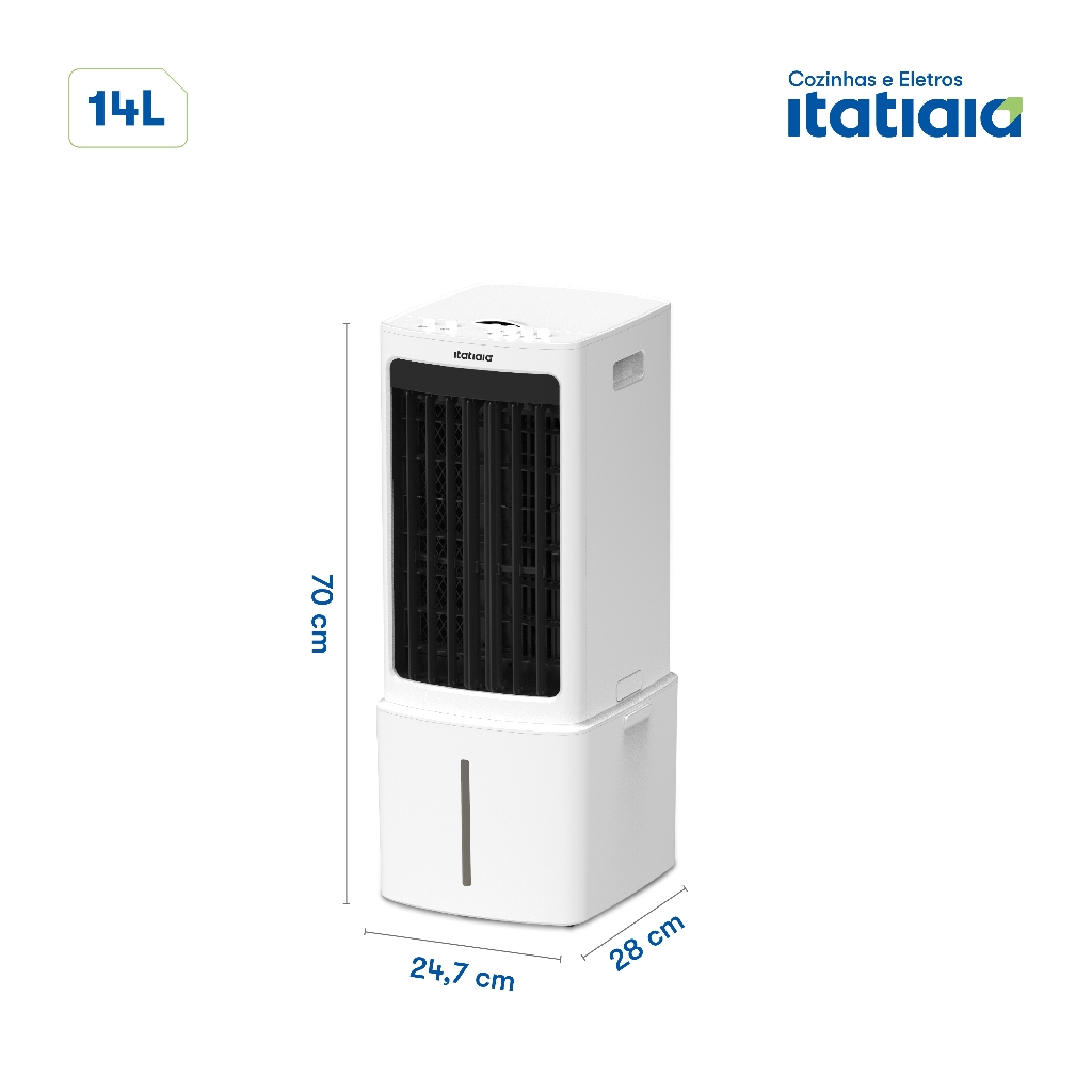 Climatizador Portátil Itatiaia 14L 127V Com Rodinhas e Reservatório