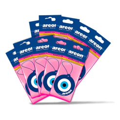 10 Un Aromatizante Automotivo Cheirinho Carro Blue Eye Bubble Gum Areon