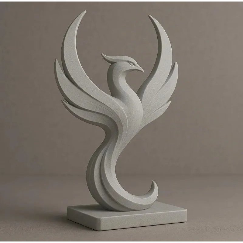 Escultura Fênix – Elegância, Renascimento e Design Moderno