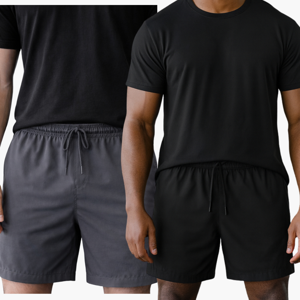 Shorts Tactel Estampado Kit 2 Masculino Secagem Rápida e Leve Academia Verão