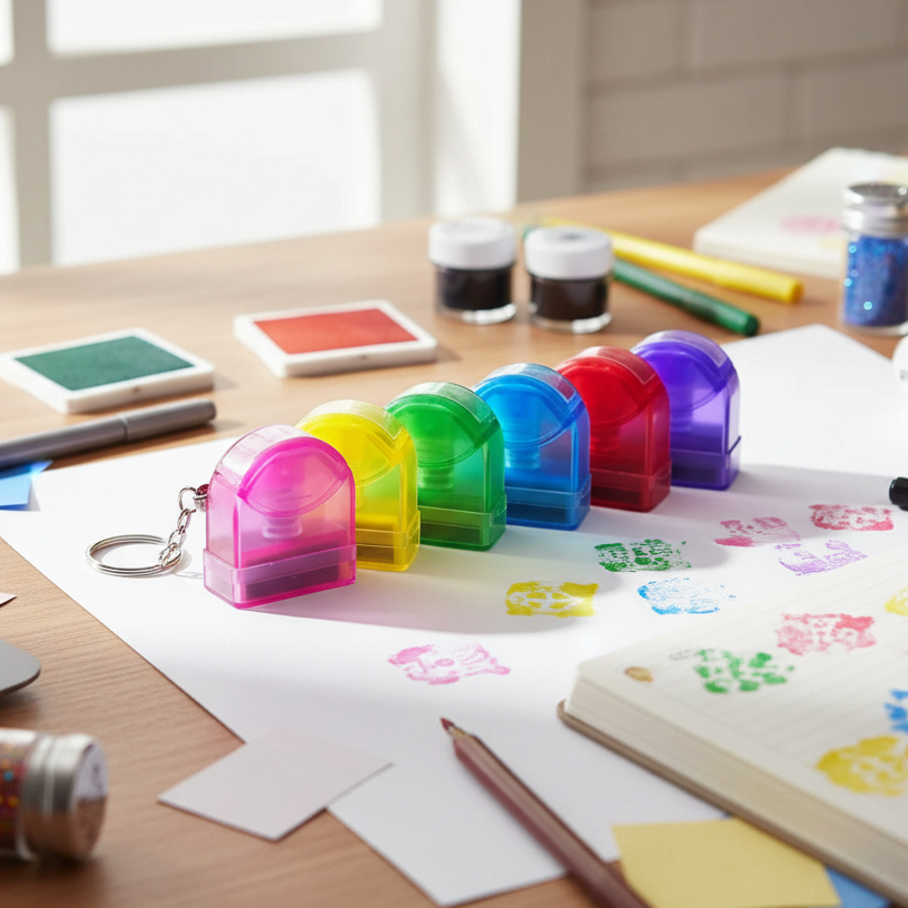 CARIMBO PERSONALIZADO K1R chaveiro diversas cores