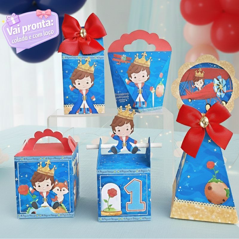Kit Caixas O Pequeno Príncipe - Lembrancinha Para Festa Infantil - Aniversário