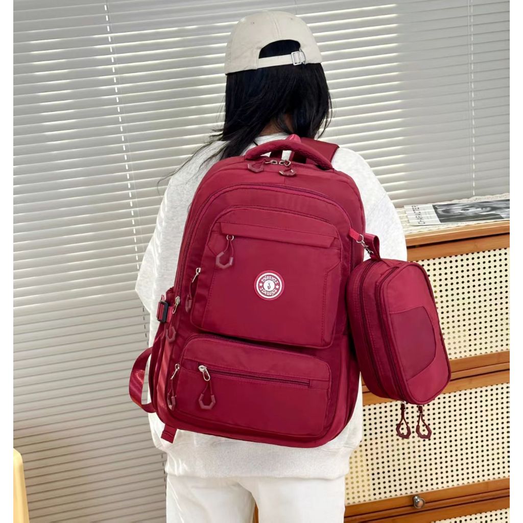 Mochila para meninas adolescentes, Kawaii, lindas mochilas escolares com estojo em Oferta na Shopee